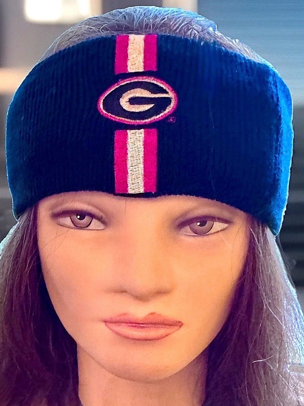 🏈STARTER🏈 UGA “GA BULLDOGS” EMBROIDERED (G) LOGO KNIT RIBBED EAR WARMER HEADBAND
